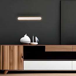 Aplique led RINO negro-madera led 15w 3000k - ALEMAR