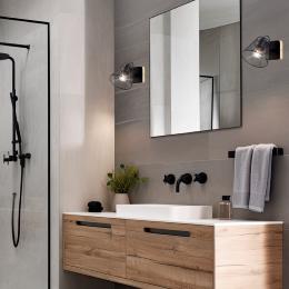 Aplique UTRECH negro 1 x 40w e-14 - ALEMAR