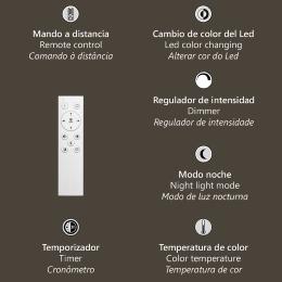 Plafon led NIRO negro led 67w 3000/4000/6000k - ALEMAR