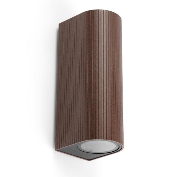 Aplique exterior ESTELA marron 2 luces Faro Barcelona