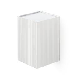 Aplique LUNE cuadrado estriado blanca Faro Barcelona