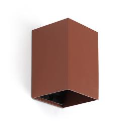 Aplique LUNE cuadrado terracota Faro