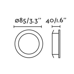 Empotrable NAIS orientable blanco Faro