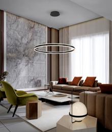 HELIA - LAMPARA LED NEGRO MATE 100D - SCHULLER