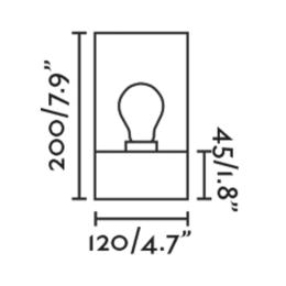 Plafon KILA 200 Plafón gris oscuro ambar Faro