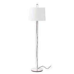 Lampara de pie MONTREAL cromo/beige Faro