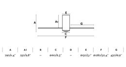 Ventilador Mini Tube FARO - Blanco mate. Motor DC. 128cm. Ø