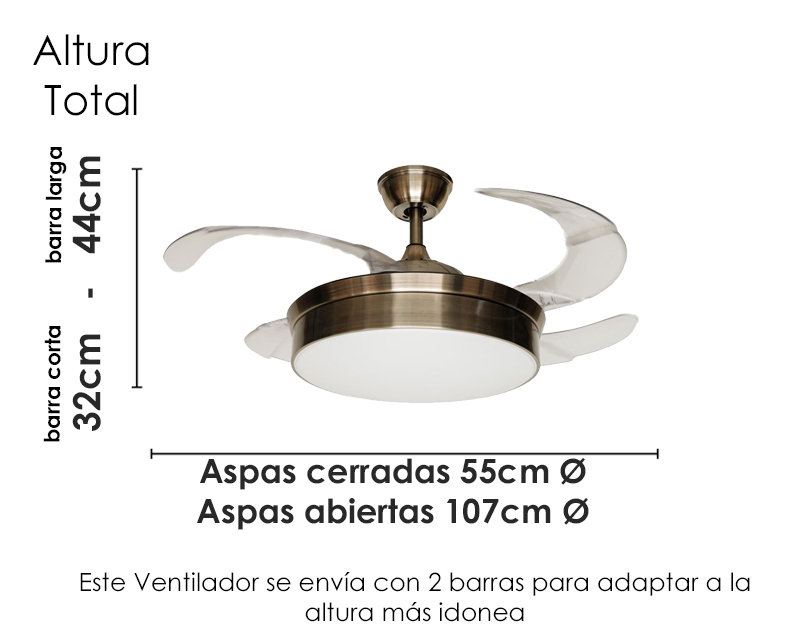 ventilador de techo Tegaluxe ventilador de techo Tegaluxe