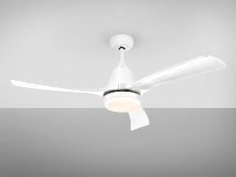 Ventilador ASPAS Blanco- Schuller - Motor DC LED Ø132cm