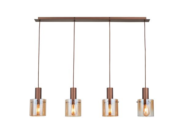 VENIZE LAMPARA 4L COBRE-AMBAR - ILUMINACION i3 By SCHULLER