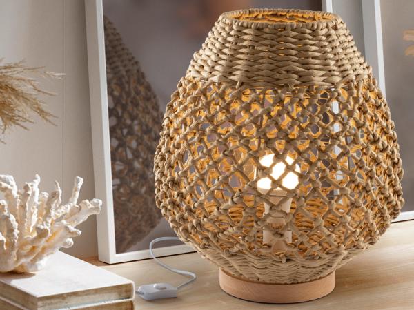 YAIZA SOBREMESA PAPEL TRENZADO H35 - SCHULLER