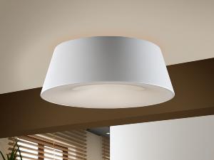 Plafón Zone Schuller - Metal blanco luz LED