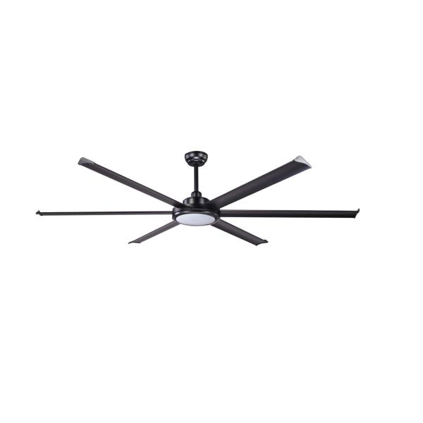 Ventilador ROTTERDAM 20 XL Luz LED Negro FARO - Ø200cm.