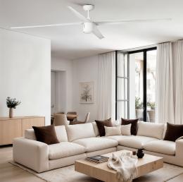 Ventilador ATTOS blanco FARO - Motor DC - Led 213cm.Ø 