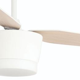 Ventilador Levanto MIMAX 132cm. Blanco luz LED