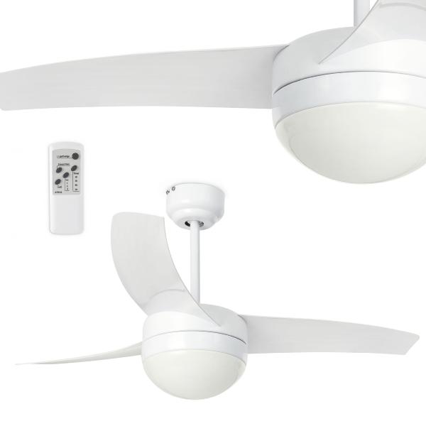 Ventilador de techo NARVI Roma - Tonalidad Blanco 106cm.