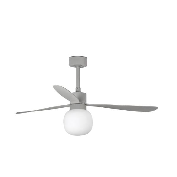 Ventilador AMELIA L BALL Gris FARO - Motor DC - Luz Led Ø132cm