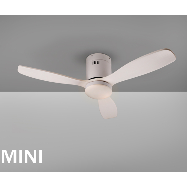 Ventilador MINI SIROCO - Schuller - Blanco Motor DC LED Ø107cm