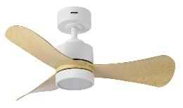 Ventilador Zepelin Blanco Haya Fabrilamp - Motor DC Ø91cm