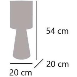 Rinconera AOSTA beig/madera 1 x 60w e-27 - ALEMAR