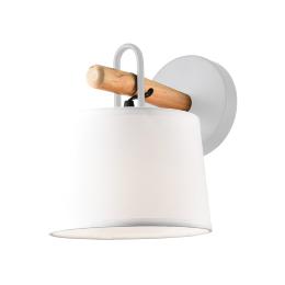 Aplique AROLAS blanco-madera 1 x 60w e-27 - ALEMAR