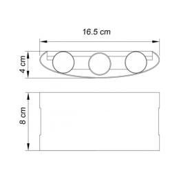 Aplique exterior KING blanco led 6w - ip54 - ALEMAR