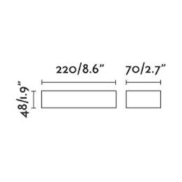 Aplique exterior DORO 220 madera Faro Barcelona