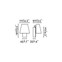 Aplique LE PETIT blanco LED Faro Barcelona