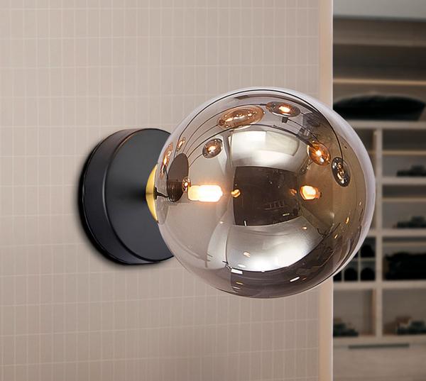 DARK - APLIQUE/PLAFON 1L NEGRO-LATON - SCHULLER