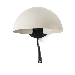 Aplique DOMINICA beige negro con lector LED Faro