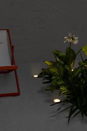 Empotrable suelo LED redondo Inox Faro Barcelona