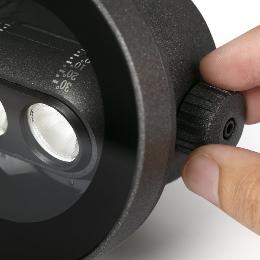 Empotrable suelo orientable TRAS 2L negra Faro