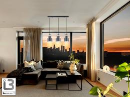 i3-ERIKA- LAMPARA 3L NEGRO-COBRE - ILUMINACION i3 By SCHULLER