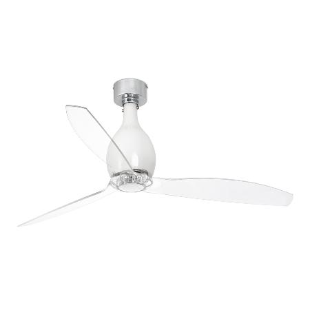 Ventilador Mini Eterfan FARO - blanco brillo motor DC. 128cm. Ø