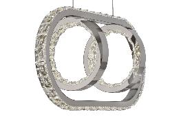 Lampara Monaco Acontract-luz. 2 aros + E. Oval LED 