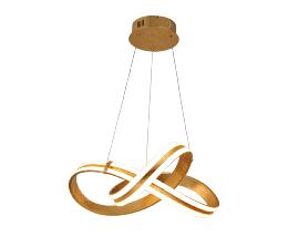 Lámpara colgante Lazas Schuller - Pan de oro luz LED