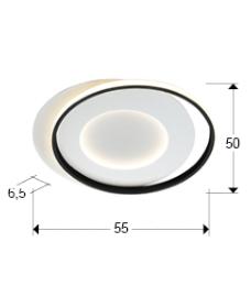 PLAFON ·LIMBOS· BLANCO/NEGRO - SCHULLER