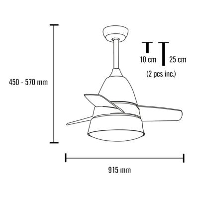 medida ventilador alize mimax