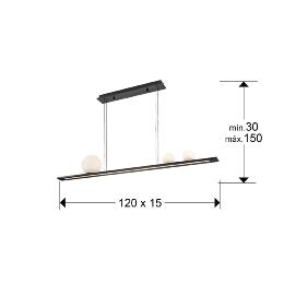 MILA- LAMPARA -NEGRO - SCHULLER