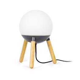 Sobremesa MINE GLASS gris madera Faro 