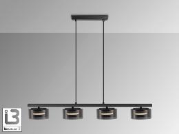 OLAIA- LAMPARA 4L NEGRO-SMOKY - ILUMINACION i3 By SCHULLER