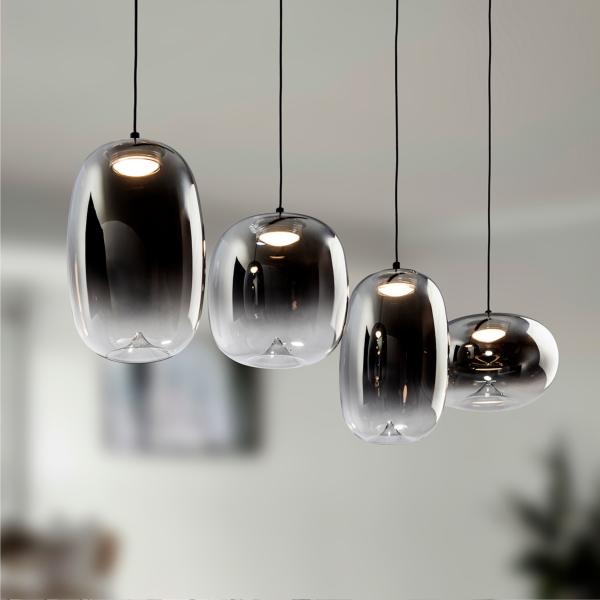 ONICE- LAMPARA 4L NEGRO-SMOKE - SCHULLER