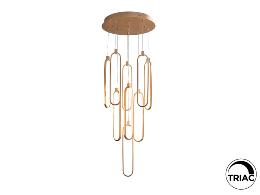 COLETTE- LAMPARA 9L ORO ROSA - SCHULLER