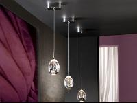 Colgante Rocio Schuller - metal cromo 1 luz LED