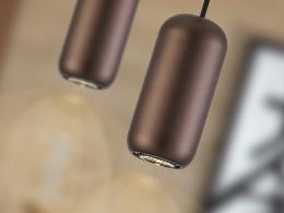 NIMES LAMPARA 1L NEGRO-MARRON - ILUMINACION i3 By SCHULLER