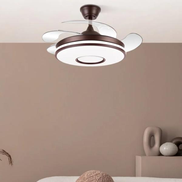 Ventilador DANI Marron - Fabrilamp. Motor DC Ø107cm