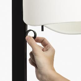 Lampara de pie STAND UP negro y blanco Faro