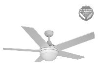 Ventilador Adriatico EDM. Tono blanco Ø132cm.