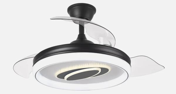 Ventilador Maracaná Negro Fabrilamp - Motor DC Ø50-107cm