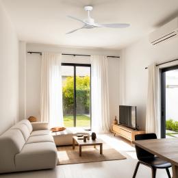 Ventilador LUZON Blanco FARO - Motor DC Sin luz Ø132cm. 